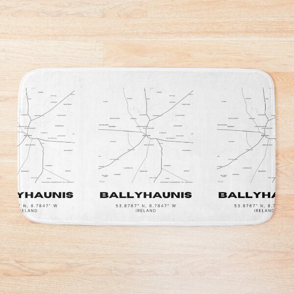 Item preview, Ballyhaunis Ireland Minimalist Map Print designed and sold by RM-Journey.