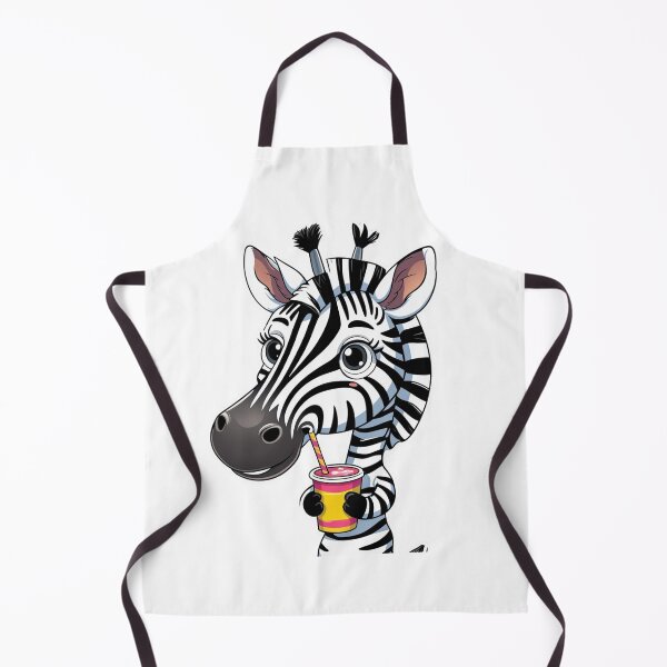 Item preview, Cute Cartoon Zebra Drinking Juice Sticker designed and sold by ZYNORAworld.