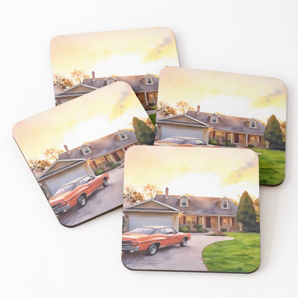 Item preview, Orange Car, Orange Sky designed and sold by RCWatercolours.
