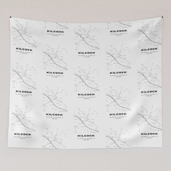 Item preview, Kilcock Ireland Minimalist Map Print designed and sold by RM-Journey.