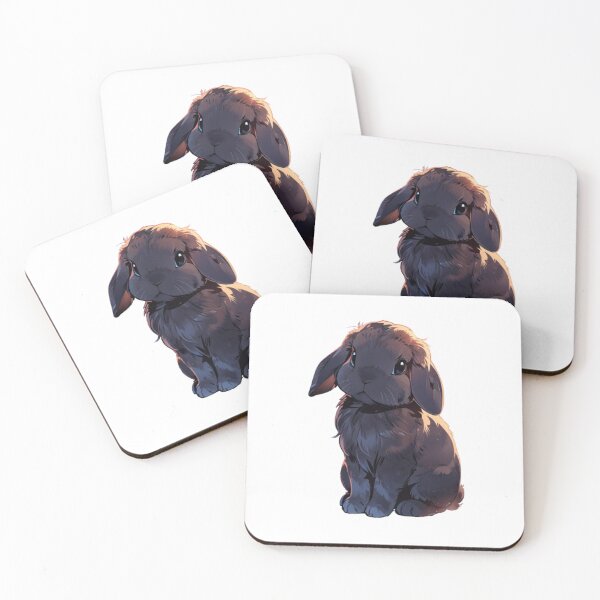 Item preview, Adorable Lop Eared Bunny – Cute and Fluffy Black Rabbit for Pet Lovers designed and sold by DUMEJE.