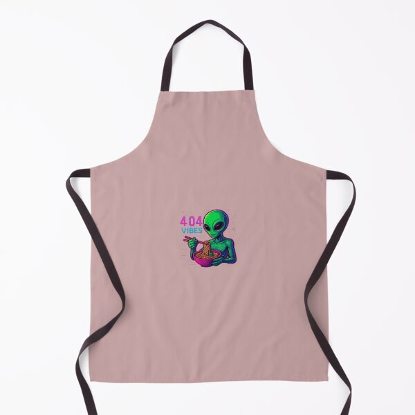 Item preview, "Neon Ramen Alien – Glitchy 404 Vibes" designed and sold by 404ErrorVibes.