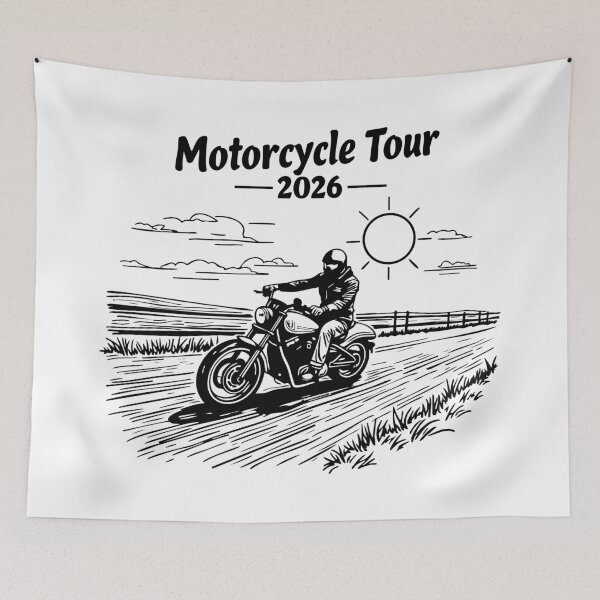 Artikelvorschau, Motorradtour 2026 – Fahrt ins Abenteuer entworfen und verkauft von Hans-Design.