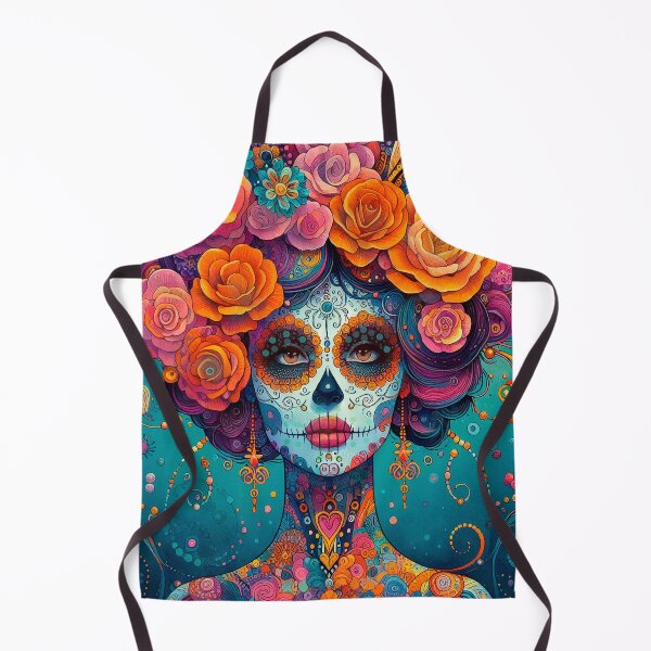 Item preview, Colorful Catrina Illustration - Vibrant Day of the Dead Art designed and sold by Ojo de Lilith.