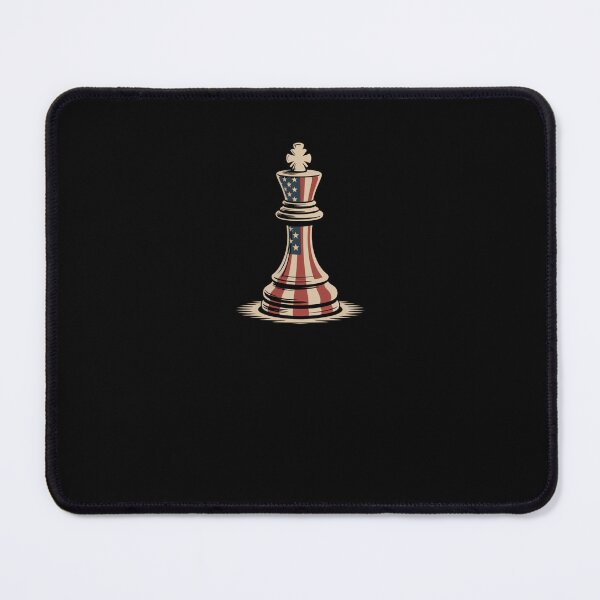 Item preview, American flag King piece patriotic chess player USA designed and sold by snowry.