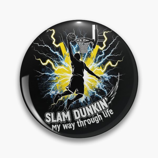 Item preview, BASKETBALL - SLAM DUNKING MY WAY THROUGH LIFE - 7168x7168 designed and sold by darky72.