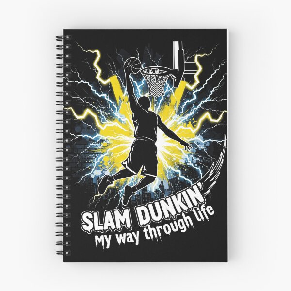 Item preview, BASKETBALL - SLAM DUNKING MY WAY THROUGH LIFE - 7168x7168 designed and sold by darky72.