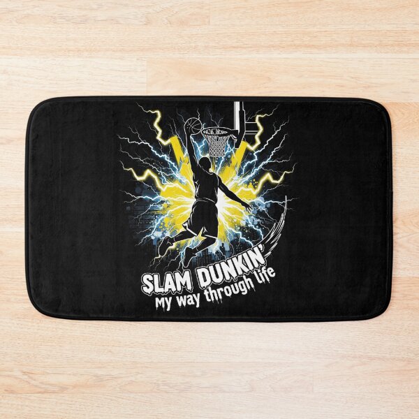 Item preview, BASKETBALL - SLAM DUNKING MY WAY THROUGH LIFE - 7168x7168 designed and sold by darky72.