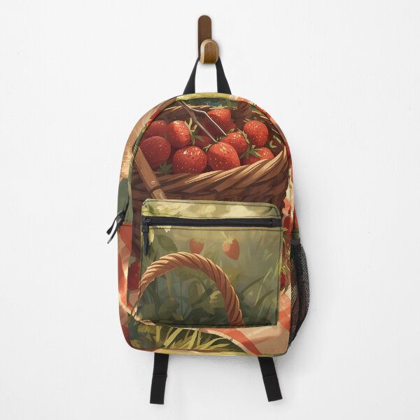 Item preview, The Berry Thief - Cottagecore Rabbit Art, Wholesome Garden Harvest Mischief Poster designed and sold by Rilindi.