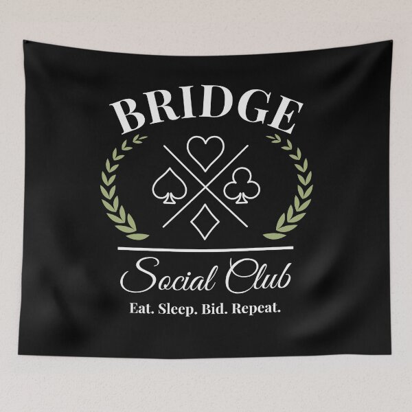 Item preview, Bridge Social Club funny Bridge player group joke designed and sold by snowry.