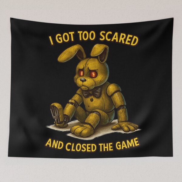 Item preview, "I Got Too Scared and Closed the Game" designed and sold by Jaded's Cute Clips.