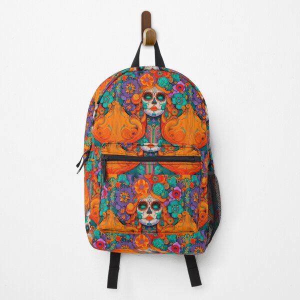 Item preview, Colorful Catrina Illustration - Vibrant Day of the Dead Art designed and sold by  Ojo de Lilith.
