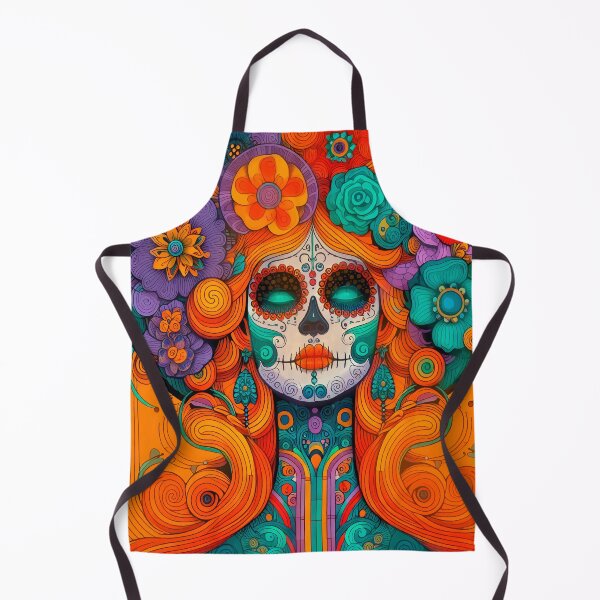 Item preview, Colorful Catrina Illustration - Vibrant Day of the Dead Art designed and sold by Ojo de Lilith.