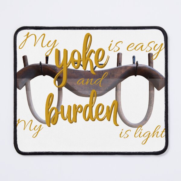 Item preview, My yoke is easy - Mt 11:28 designed and sold by stella literarium.