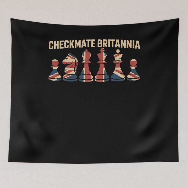 Item preview, Checkmate Britannia British flag chess pieces chess player designed and sold by snowry.