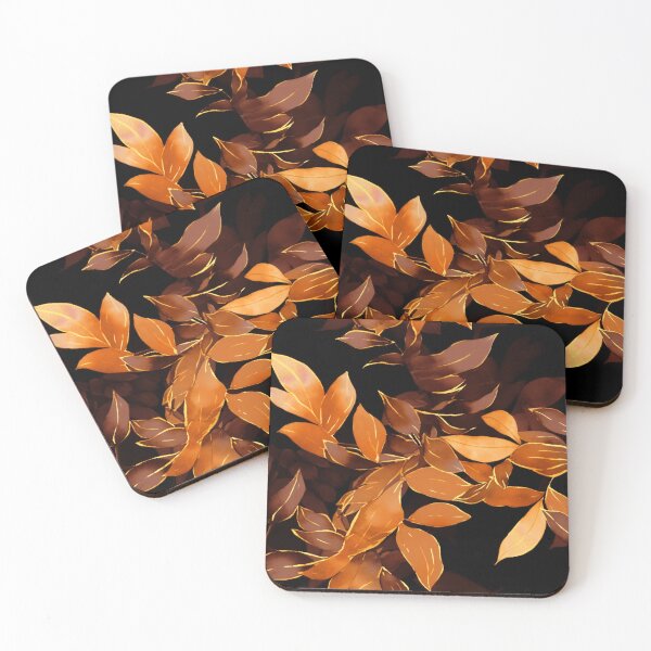 Item preview, Autumn Leaves Warm Honey Brown Hues Design Art designed and sold by DEC02.