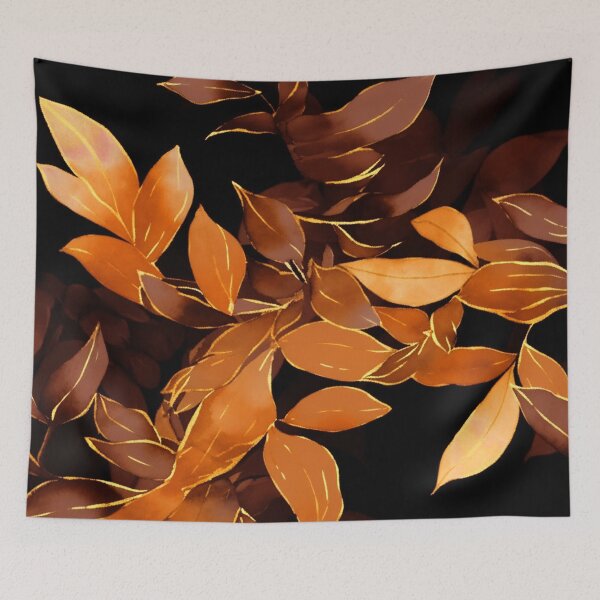 Item preview, Autumn Leaves Warm Honey Brown Hues Design Art designed and sold by DEC02.