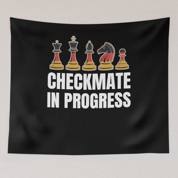 Item preview, Checkmate in progress German flag chess pieces chess player designed and sold by snowry.