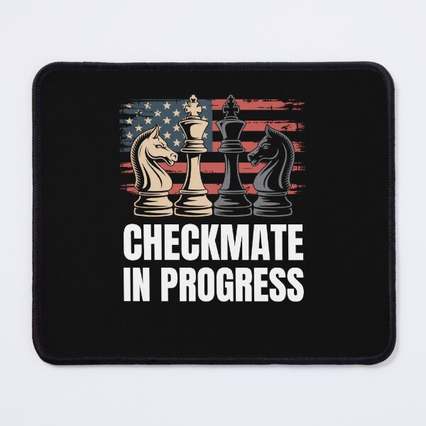 Item preview, Checkmate in progress American flag chess pieces USA designed and sold by snowry.