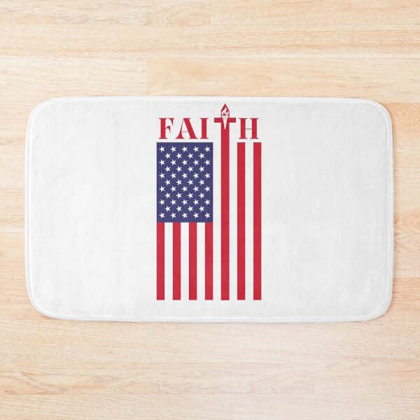 Item preview, Faith in Jesus USA Flag  designed and sold by Holy Coast Threads (Formerly ChristianFlower).