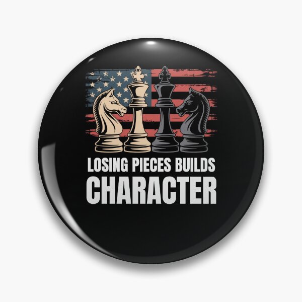 Item preview, Losing pieces builds character American flag chess pieces designed and sold by snowry.