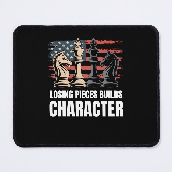 Item preview, Losing pieces builds character American flag chess pieces designed and sold by snowry.