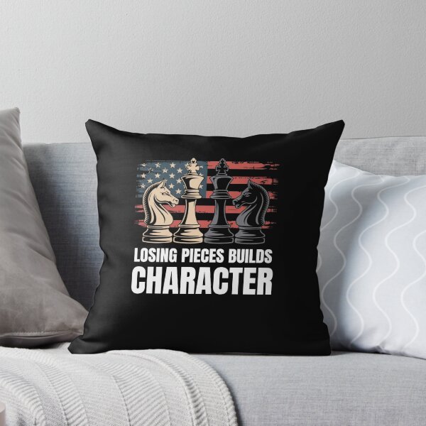 Item preview, Losing pieces builds character American flag chess pieces designed and sold by snowry.