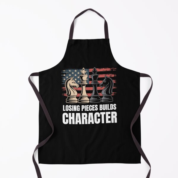Item preview, Losing pieces builds character American flag chess pieces designed and sold by snowry.