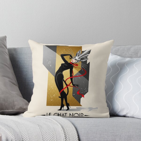 Item preview, After Erté - LE CHAT NOIR (The Black Cat) V1 designed and sold by elektronen.