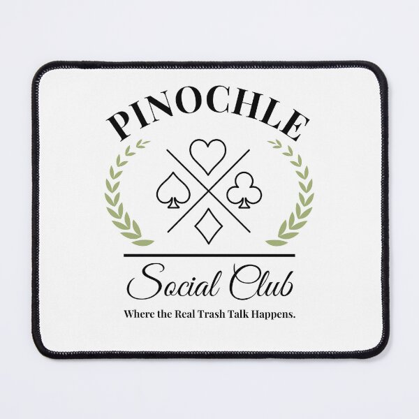 Item preview, pinochle Social Club funny pinochle player group humor designed and sold by snowry.