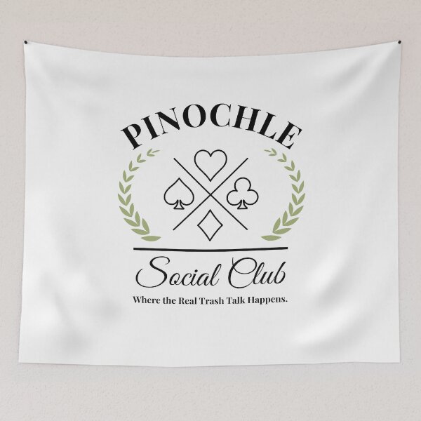 Item preview, pinochle Social Club funny pinochle player group humor designed and sold by snowry.
