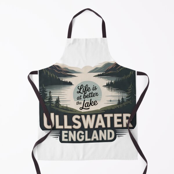 Item preview, Ullswater Lake District Retro Landscape Design – Tranquil Nature Scene in Vintage Style designed and sold by VividOrganica.