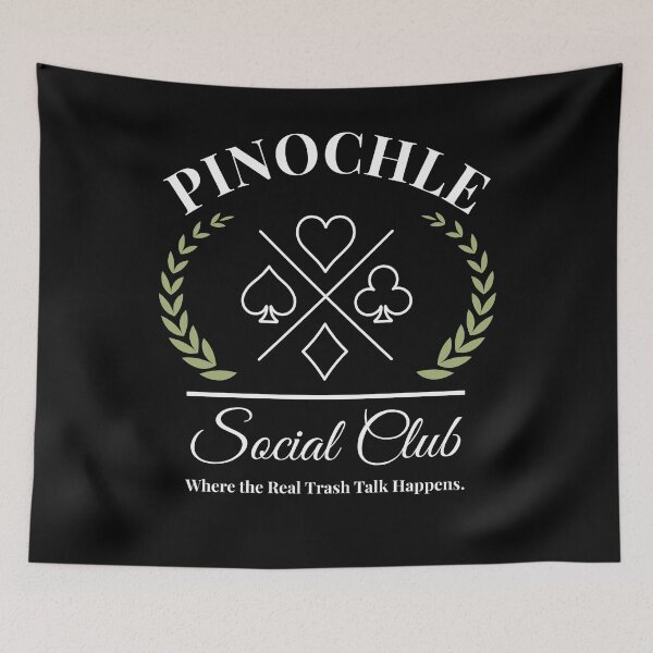Item preview, pinochle Social Club funny pinochle player group joke designed and sold by snowry.