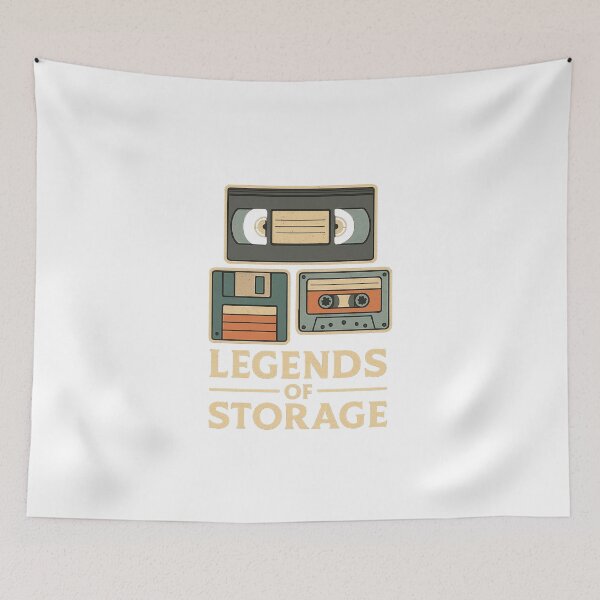 Item preview, Legends of Storage – Retro Nostalgia Funny Design designed and sold by QuestandQuirk.