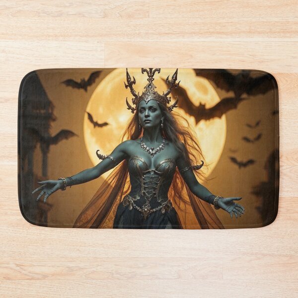 Item preview, Green-Skinned Goddess of the Harvest – Spooky Fantasy Halloween Art designed and sold by MissSaylor.