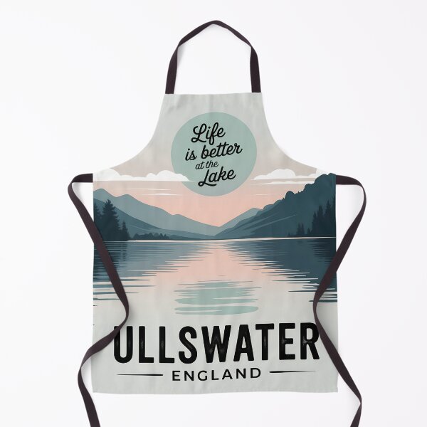 Item preview, Life Is Better at Ullswater – Vintage Lake District Nature Graphic designed and sold by VividOrganica.