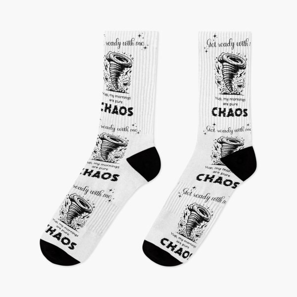 Item preview, Get Ready With Me. Yup, My Mornings Are Pure Chaos, Funny Neurodivergent Struggles designed and sold by ChibiNekoSpace.