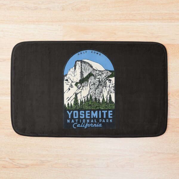 Item preview, Yosemite National Park California - Half Dome Vintage Decal designed and sold by clishsolei.