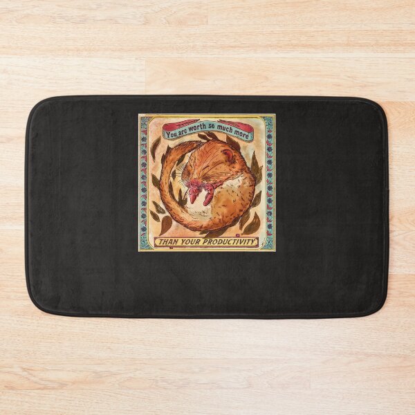 Item preview, You Are Worth More Than Your Productivity - Antiwork Dormouse designed and sold by clishsolei.