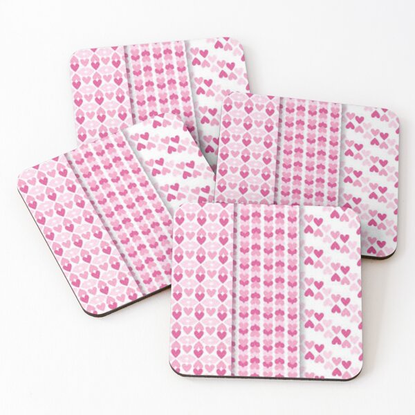 Item preview, red and pink hearts pattern designed and sold by pksart1.
