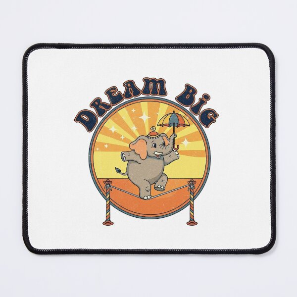 Item preview, Dream Big Circus Elephant – Cute Retro Kids T-Shirt designed and sold by Pogglecards.