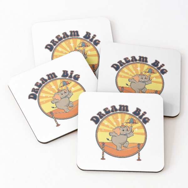Item preview, Dream Big Circus Elephant – Cute Retro Kids T-Shirt designed and sold by Pogglecards.