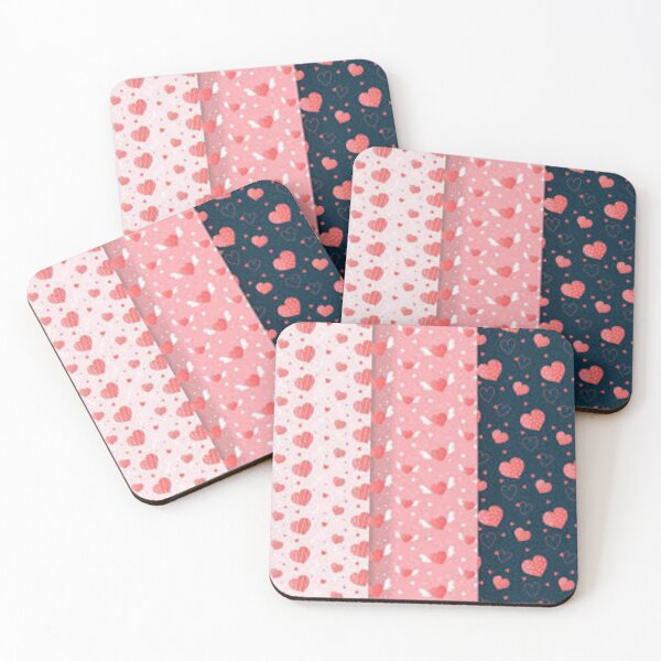 Item preview,  red and pink hearts pattern designed and sold by pksart1.
