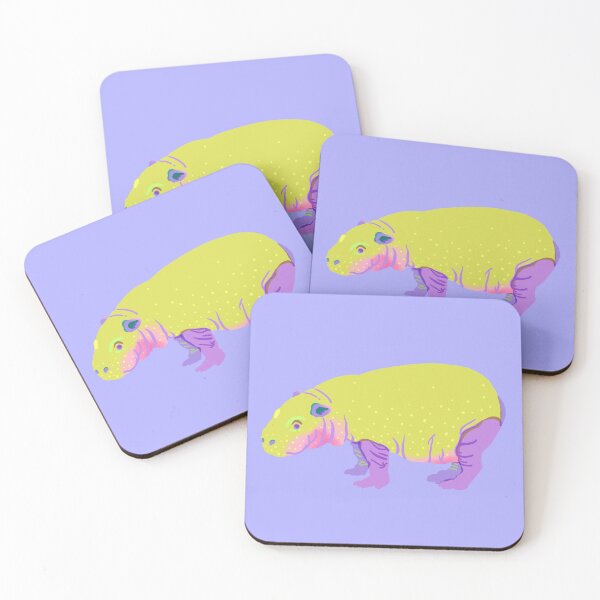 Item preview, Colorful Pygmy Hippopotamus Illustration designed and sold by Kyotsube.