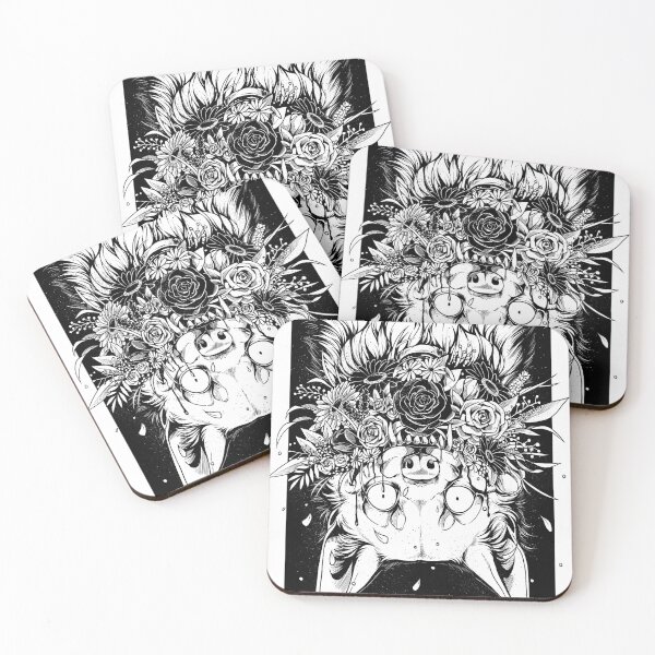 Item preview, Bouquet - smiling wolf with a bouquet of flowers designed and sold by Luccain.Art.