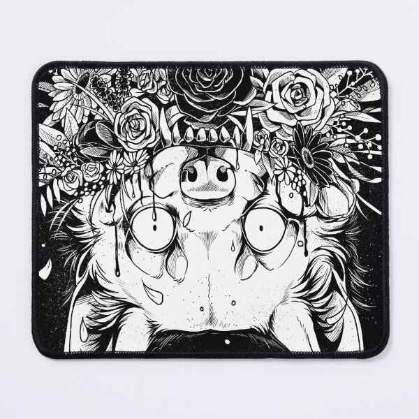 Item preview, Bouquet - smiling wolf with a bouquet of flowers designed and sold by Luccain.Art.