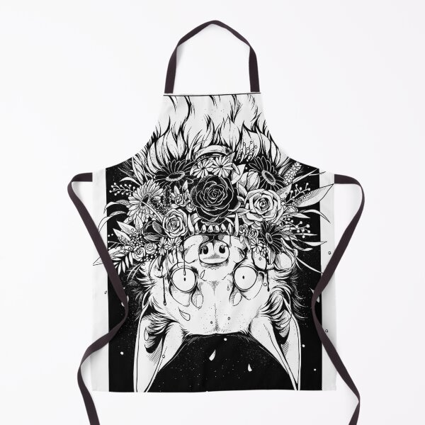 Item preview, Bouquet - smiling wolf with a bouquet of flowers designed and sold by Luccain.Art.