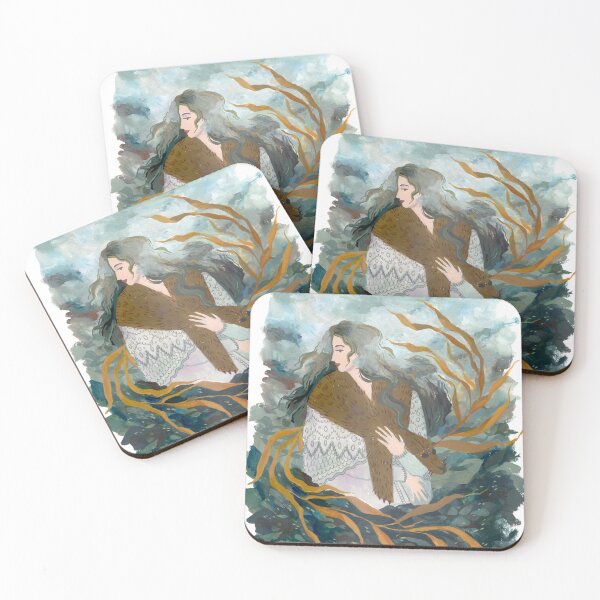 Item preview, Selkie Portrait Gouache Painting  designed and sold by permare.