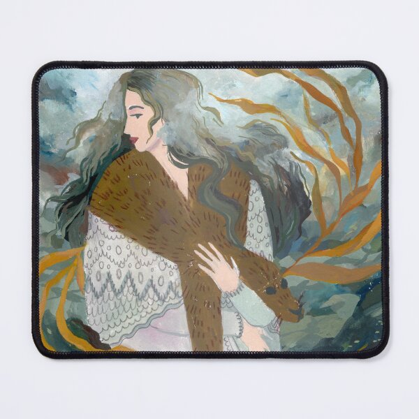 Item preview, Selkie Portrait Gouache Painting designed and sold by permare.
