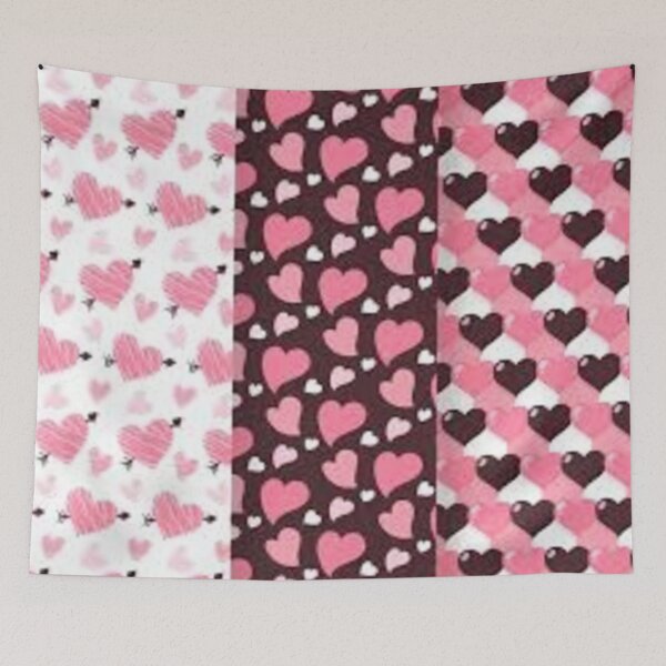 Item preview,  red and pink hearts pattern designed and sold by pksart1.